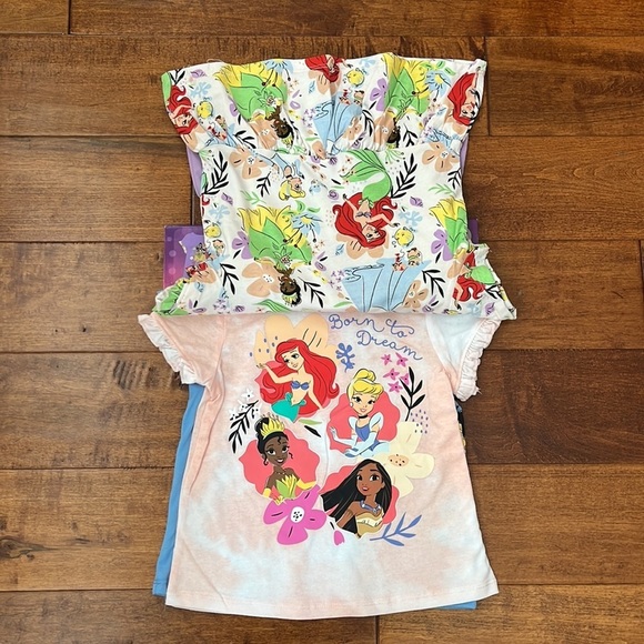 Disney Princess 4 Pack Tee Size 3T - Picture 4 of 5